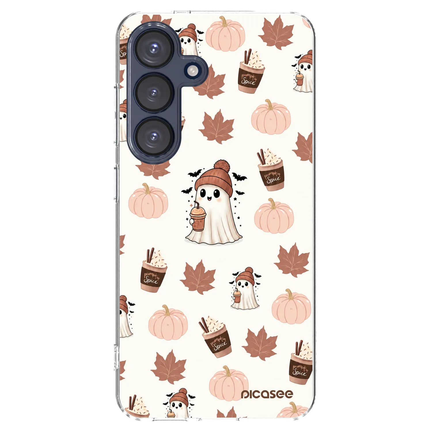 Picasee átlátszó szilikon tok az alábbi mobiltelefonokra Samsung Galaxy S25 5G - Pumpkin spice