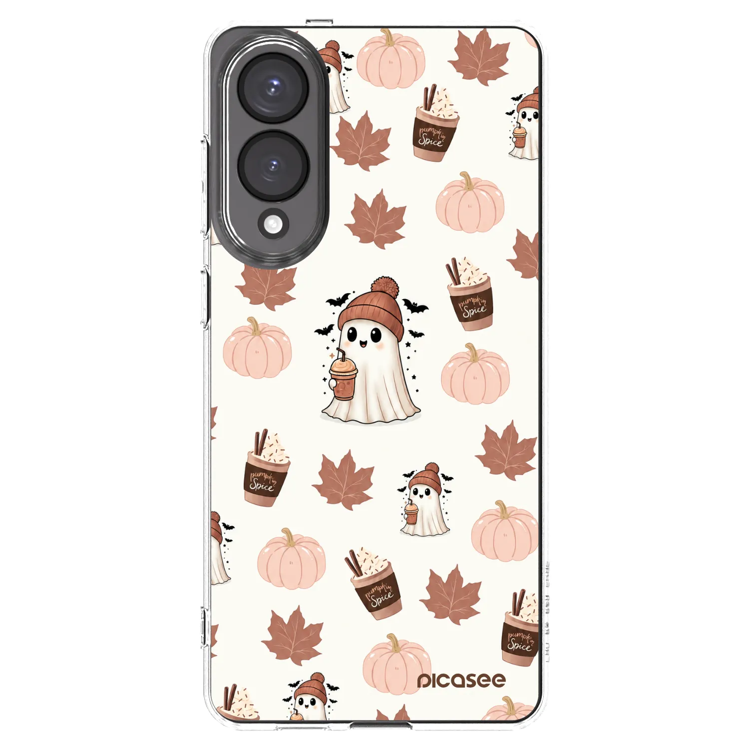 Picasee átlátszó szilikon tok az alábbi mobiltelefonokra Samsung Galaxy S25 Edge 5G - Pumpkin spice