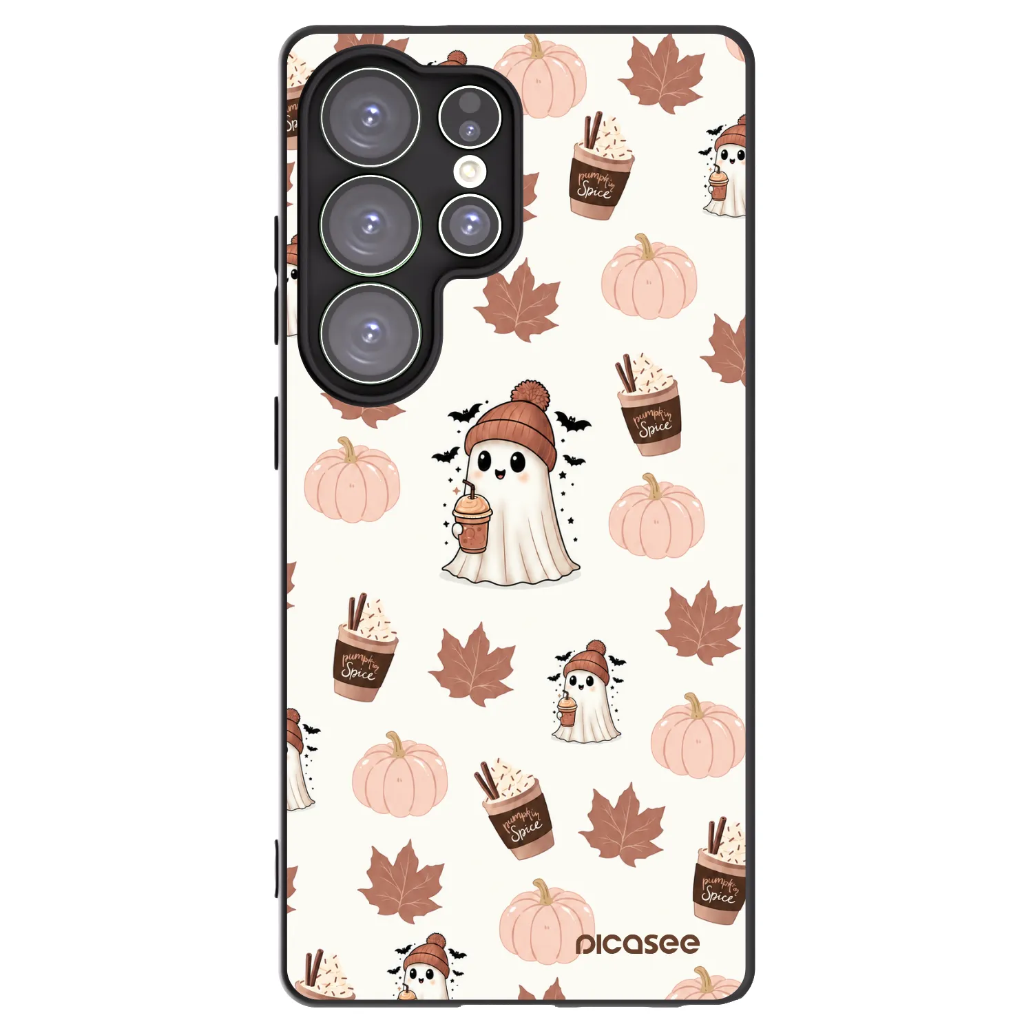 Picasee fekete szilikon tok az alábbi mobiltelefonokra Samsung Galaxy S25 Ultra 5G - Pumpkin spice
