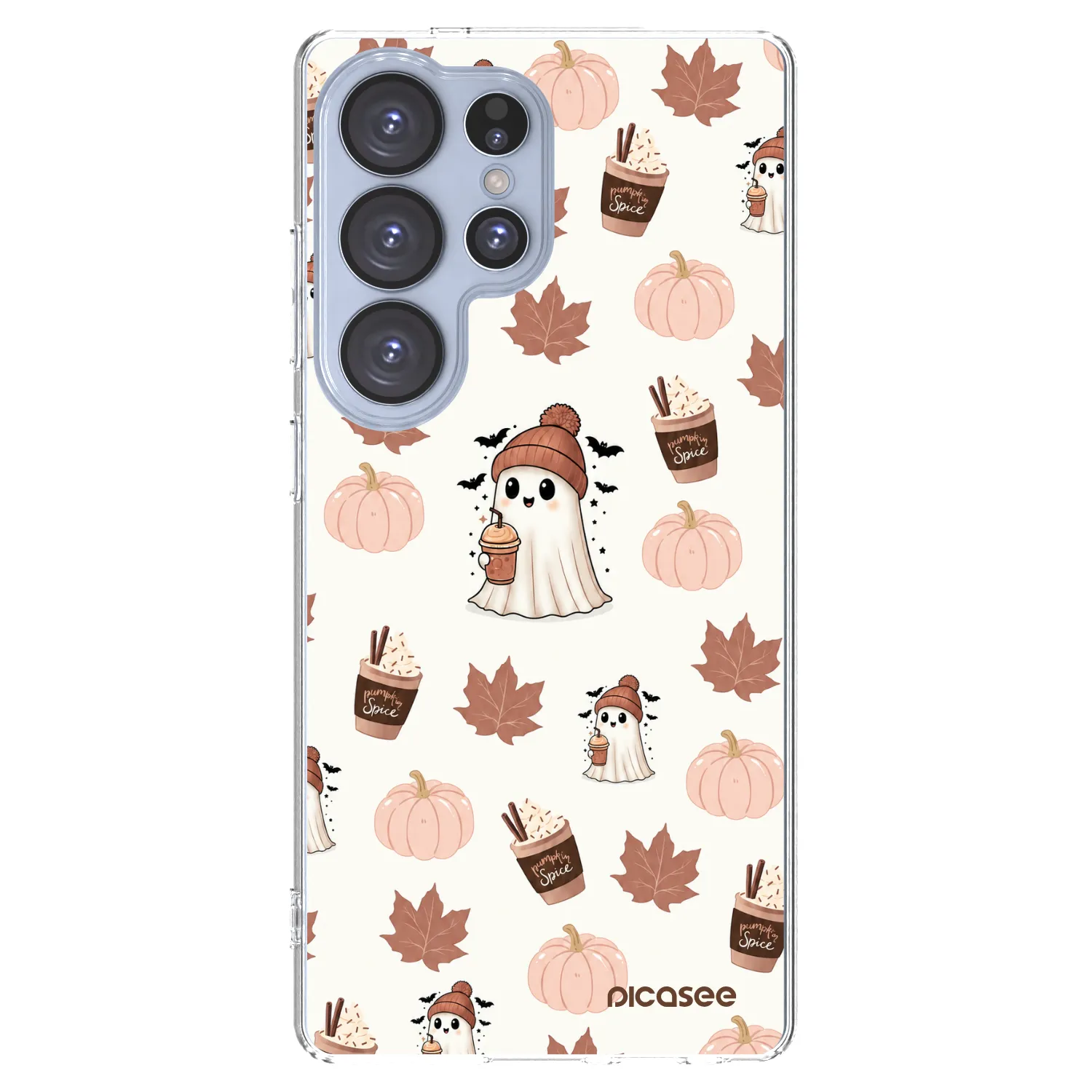 Picasee átlátszó szilikon tok az alábbi mobiltelefonokra Samsung Galaxy S25 Ultra 5G - Pumpkin spice