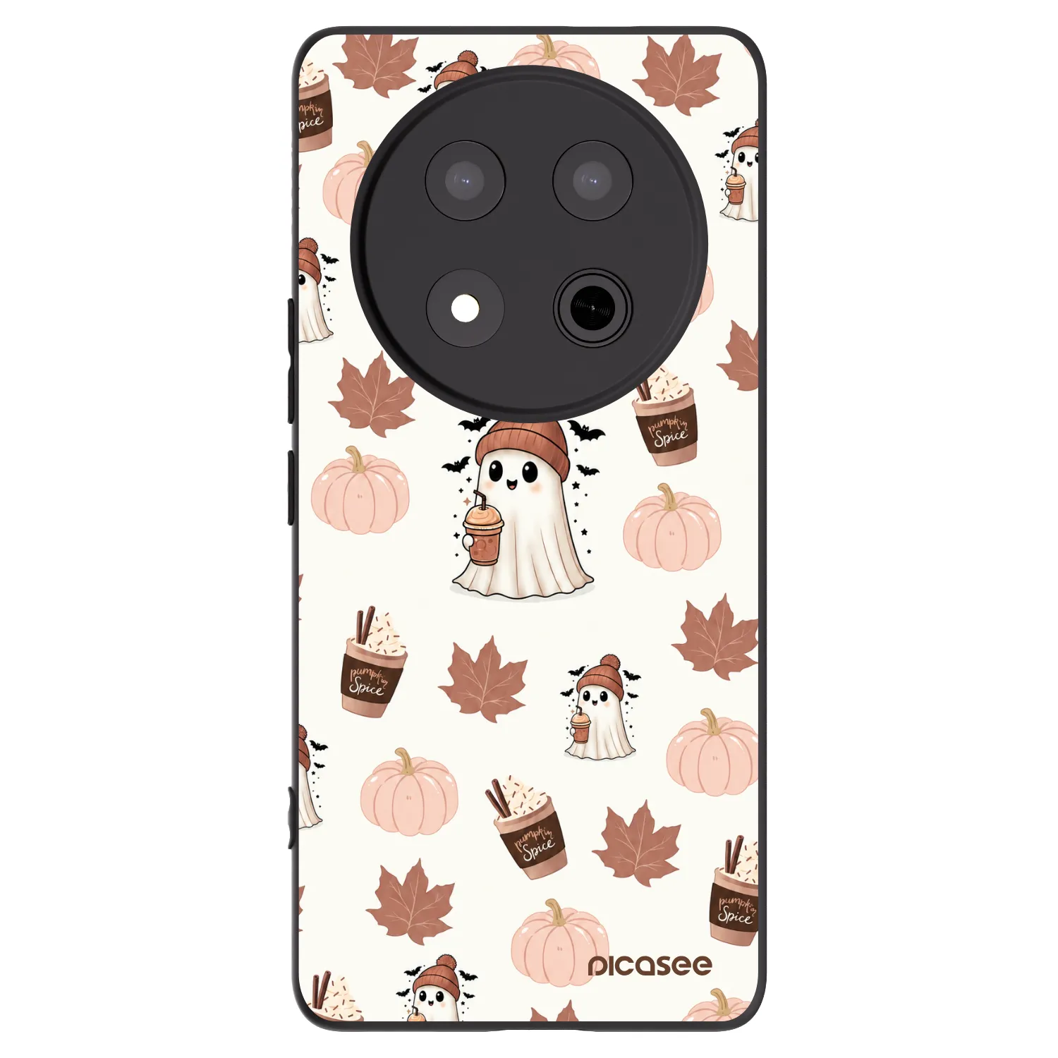 Picasee fekete szilikon tok az alábbi mobiltelefonokra Honor Magic7 Lite 5G - Pumpkin spice