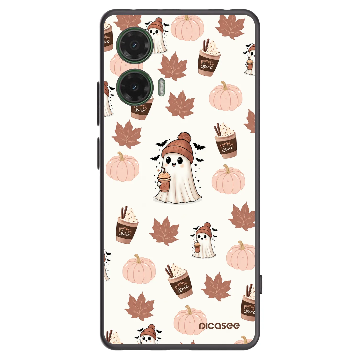 Picasee fekete szilikon tok az alábbi mobiltelefonokra Motorola Moto G35 5G - Pumpkin spice