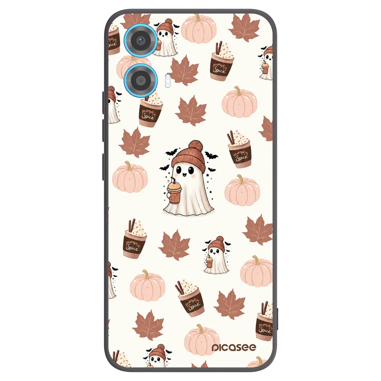 Picasee fekete szilikon tok az alábbi mobiltelefonokra Motorola Moto G34 5G - Pumpkin spice