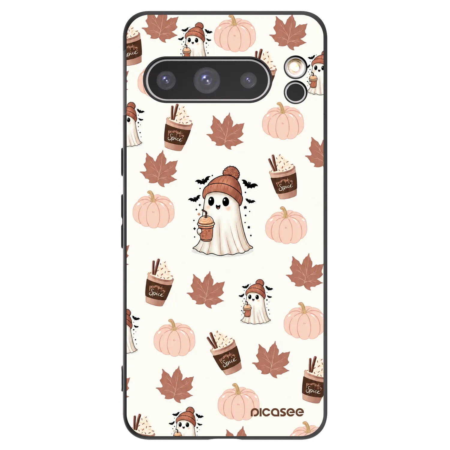 Picasee fekete szilikon tok az alábbi mobiltelefonokra Google Pixel 8 Pro - Pumpkin spice