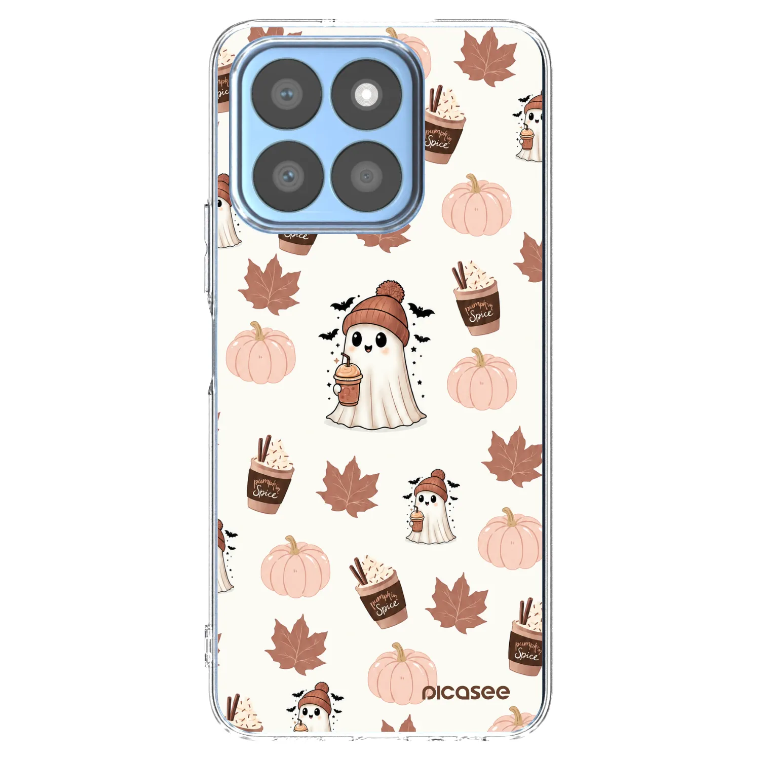 Picasee átlátszó szilikon tok az alábbi mobiltelefonokra Honor X8c - Pumpkin spice