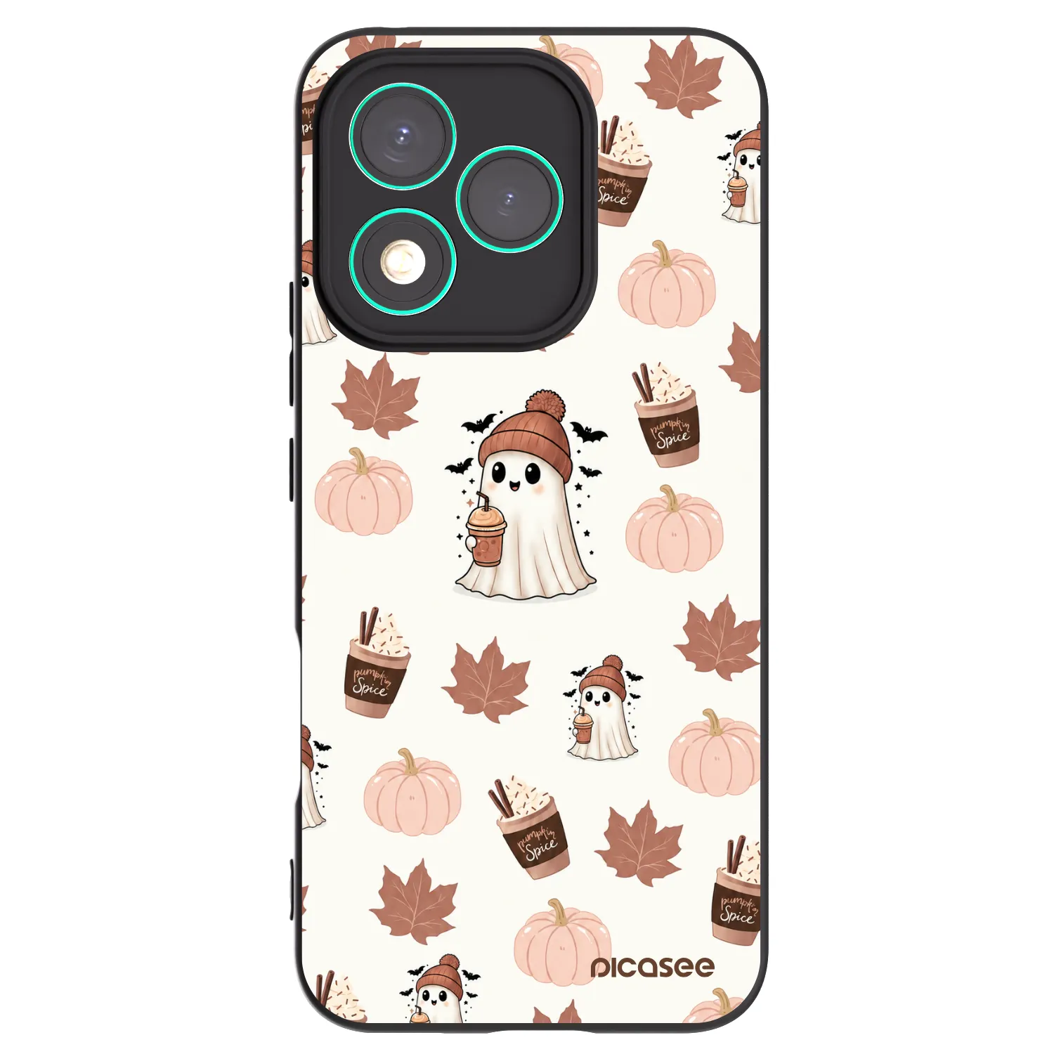 Picasee fekete szilikon tok az alábbi mobiltelefonokra Honor 400 Lite 5G - Pumpkin spice