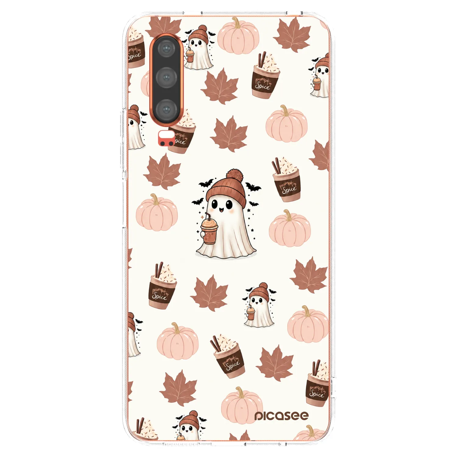Picasee átlátszó szilikon tok az alábbi mobiltelefonokra Huawei P30 - Pumpkin spice