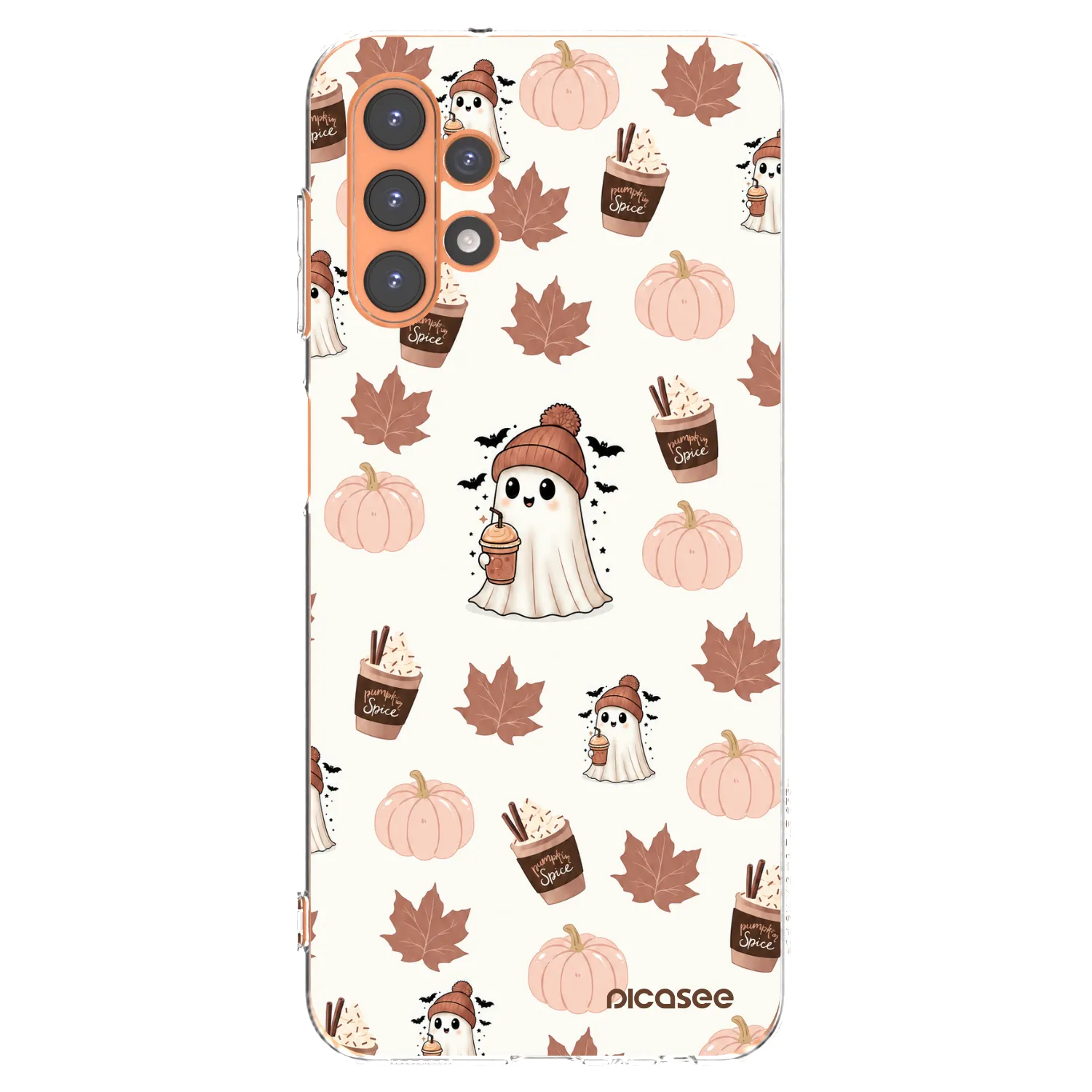 Picasee átlátszó szilikon tok az alábbi mobiltelefonokra Samsung Galaxy A13 5G - Pumpkin spice
