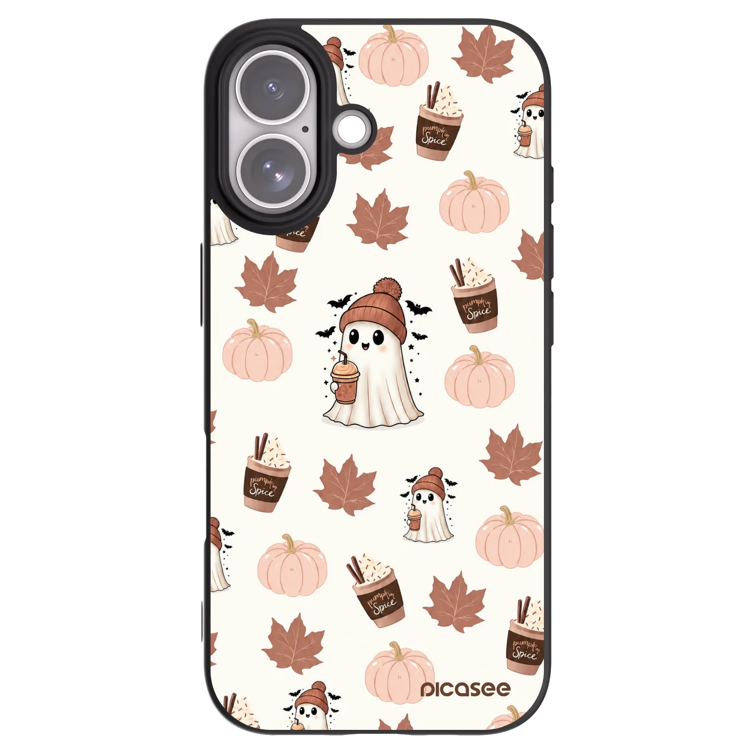 Picasee fekete szilikon tok az alábbi mobiltelefonokra Apple iPhone 17 - Pumpkin spice