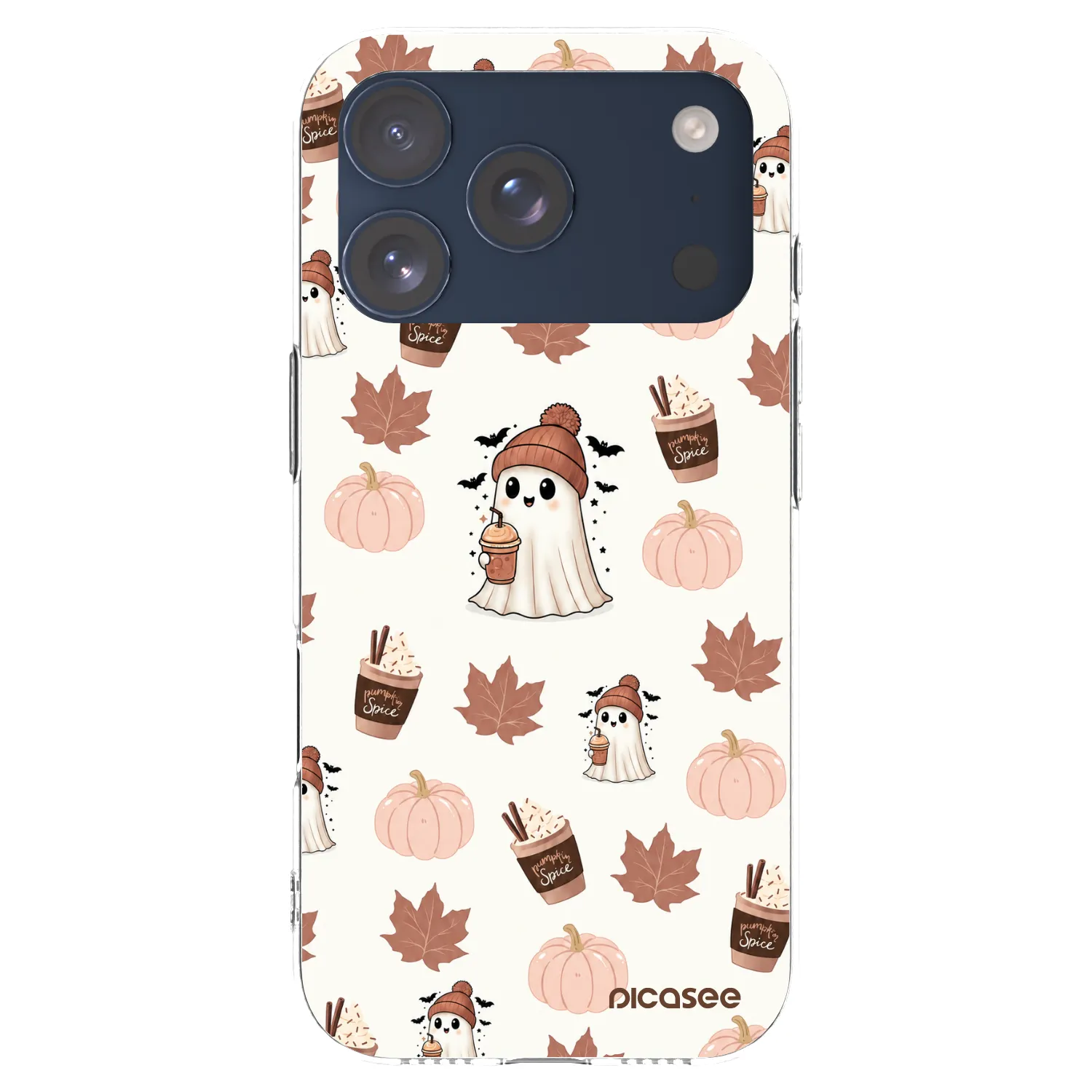 Picasee átlátszó szilikon tok az alábbi mobiltelefonokra Apple iPhone 17 Pro - Pumpkin spice