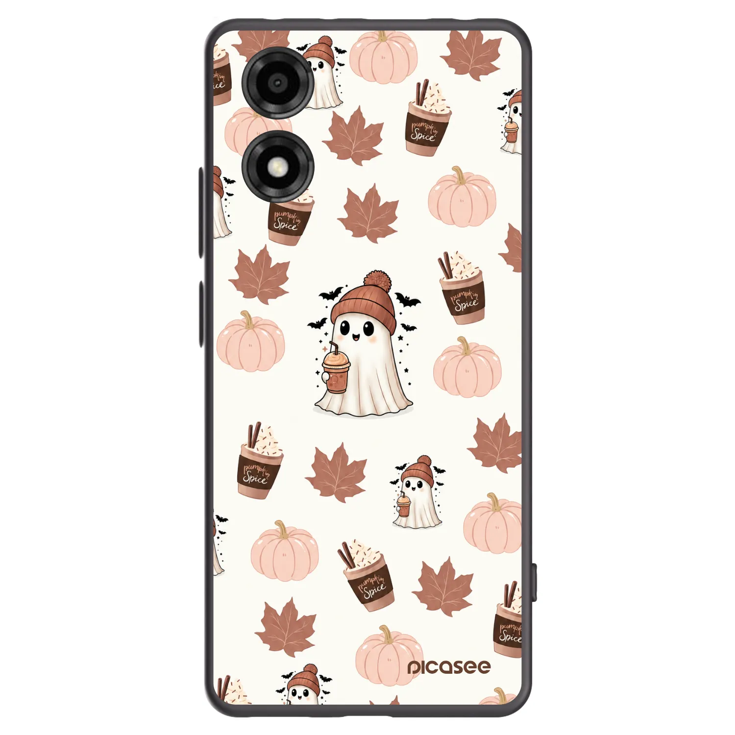 Picasee fekete szilikon tok az alábbi mobiltelefonokra Motorola Moto E14 - Pumpkin spice
