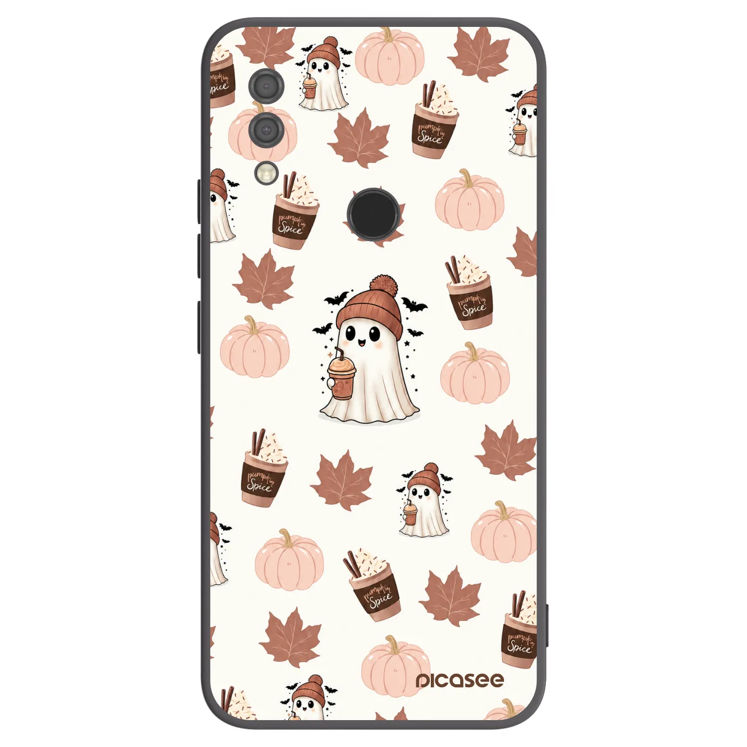 Picasee fekete szilikon tok az alábbi mobiltelefonokra Xiaomi Redmi 7 - Pumpkin spice