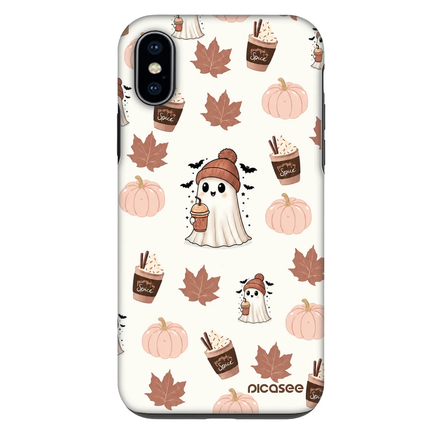Picasee Fashion Case Apple iPhone X/XS - Pumpkin spice