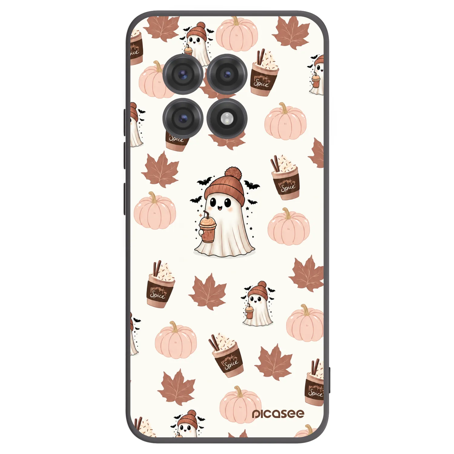 Picasee fekete szilikon tok az alábbi mobiltelefonokra OnePlus 13R 5G - Pumpkin spice