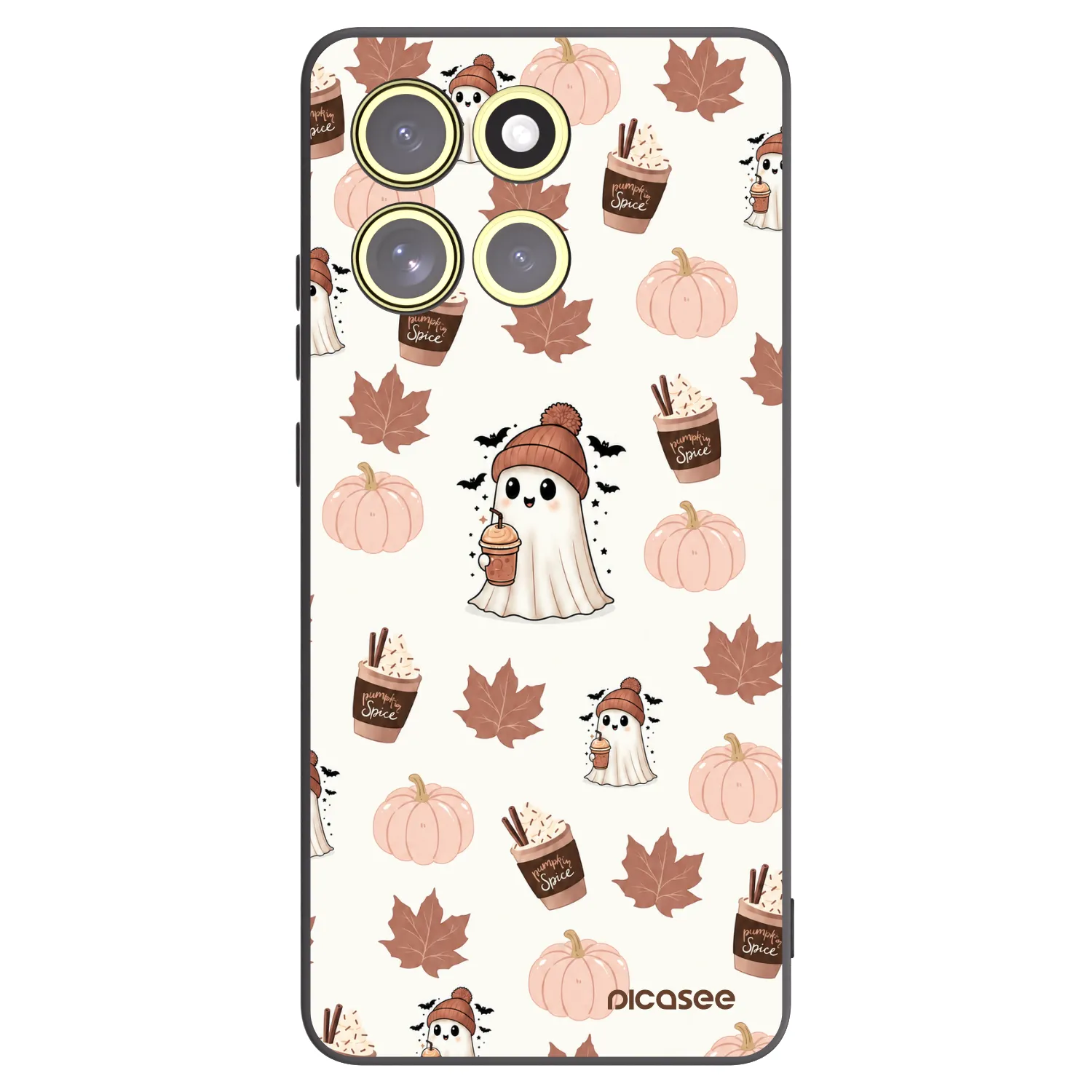 Picasee fekete szilikon tok az alábbi mobiltelefonokra Motorola Moto G86 5G - Pumpkin spice