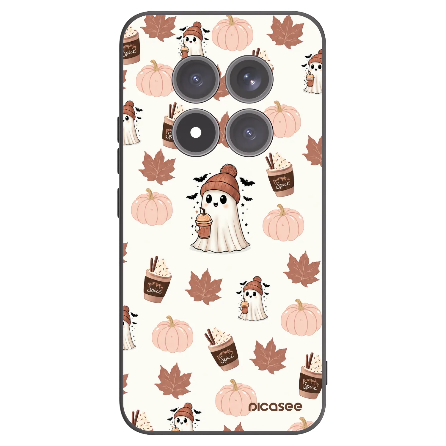 Picasee fekete szilikon tok az alábbi mobiltelefonokra Xiaomi Redmi Note 15 Pro+ - Pumpkin spice