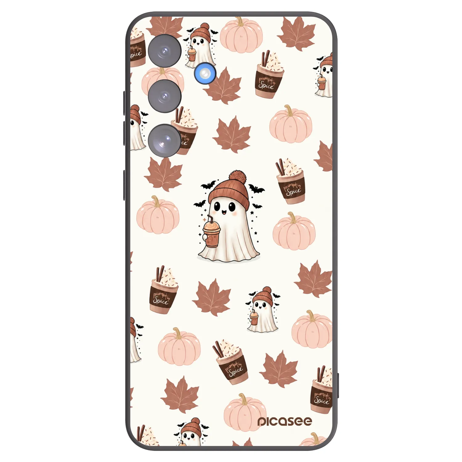 Picasee fekete szilikon tok az alábbi mobiltelefonokra Samsung Galaxy S25 FE 5G - Pumpkin spice