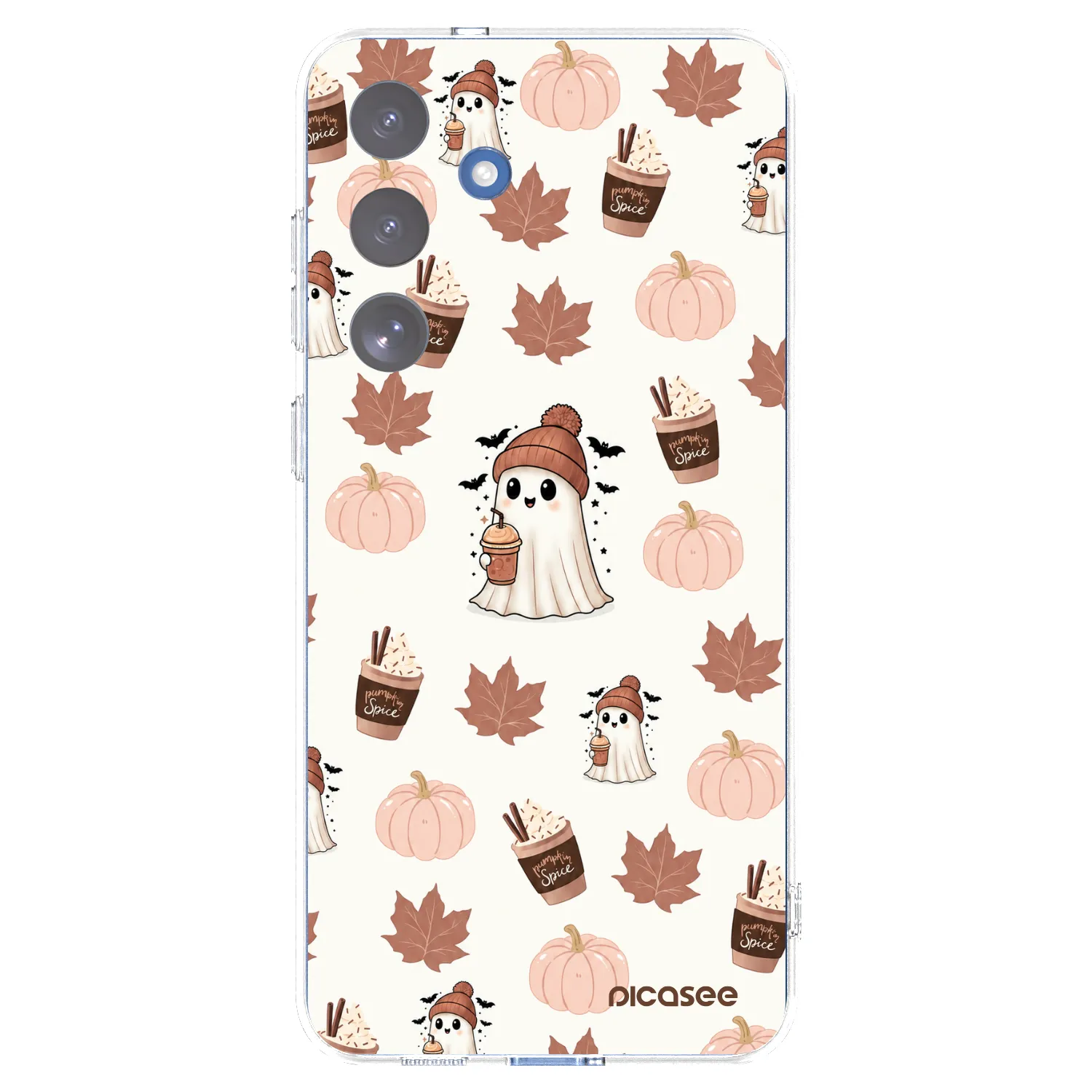 Picasee átlátszó szilikon tok az alábbi mobiltelefonokra Samsung Galaxy S25 FE 5G - Pumpkin spice
