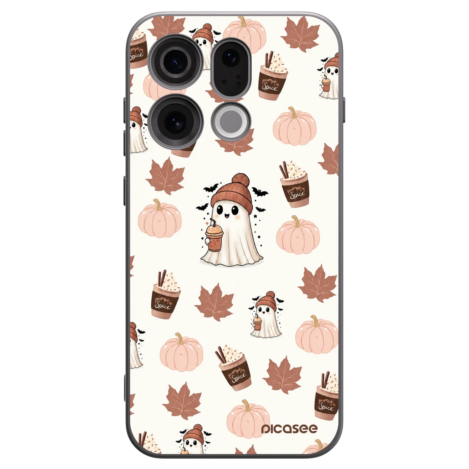 Picasee fekete szilikon tok az alábbi mobiltelefonokra OPPO Find X9 - Pumpkin spice