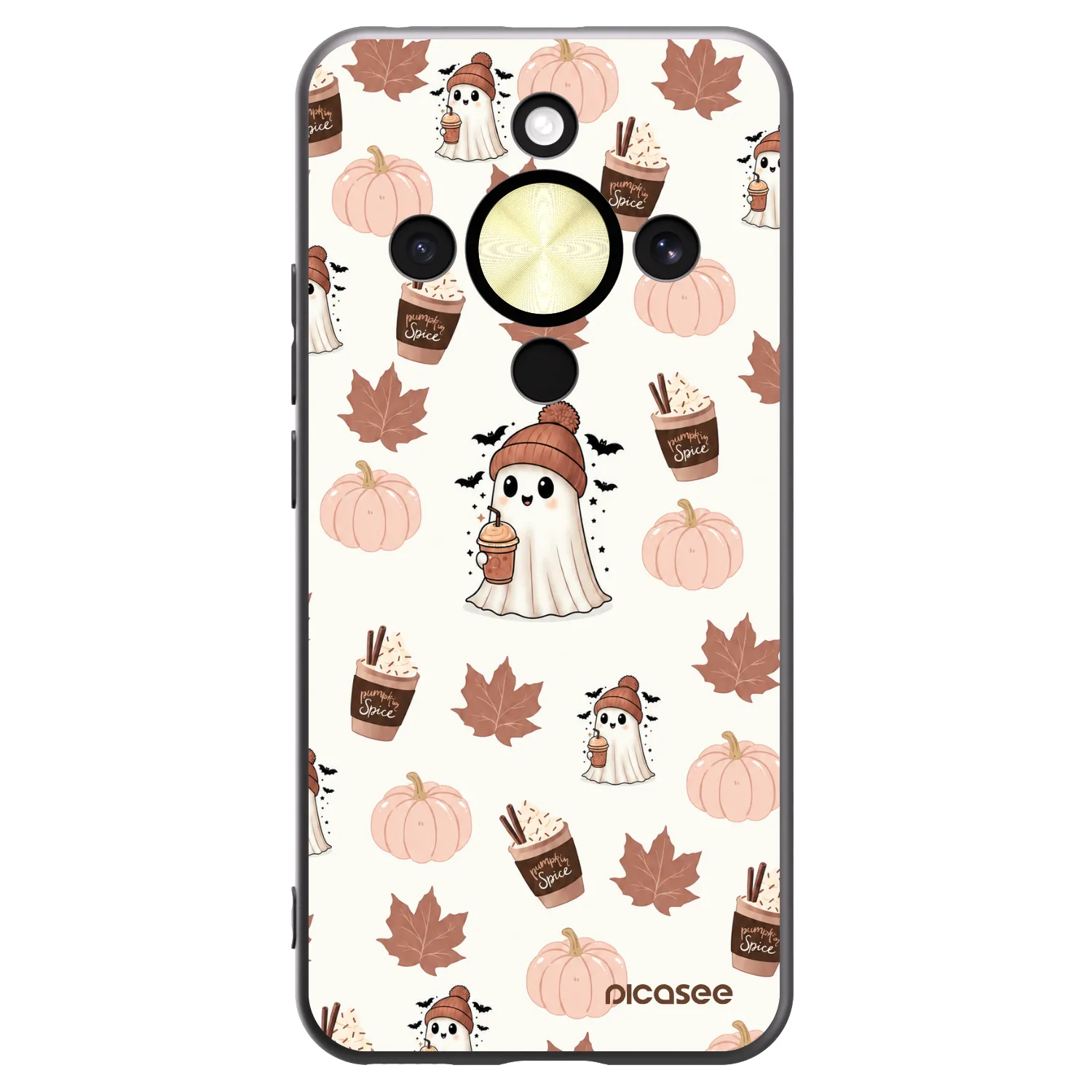 Picasee fekete szilikon tok az alábbi mobiltelefonokra Honor Magic8 Lite 5G - Pumpkin spice