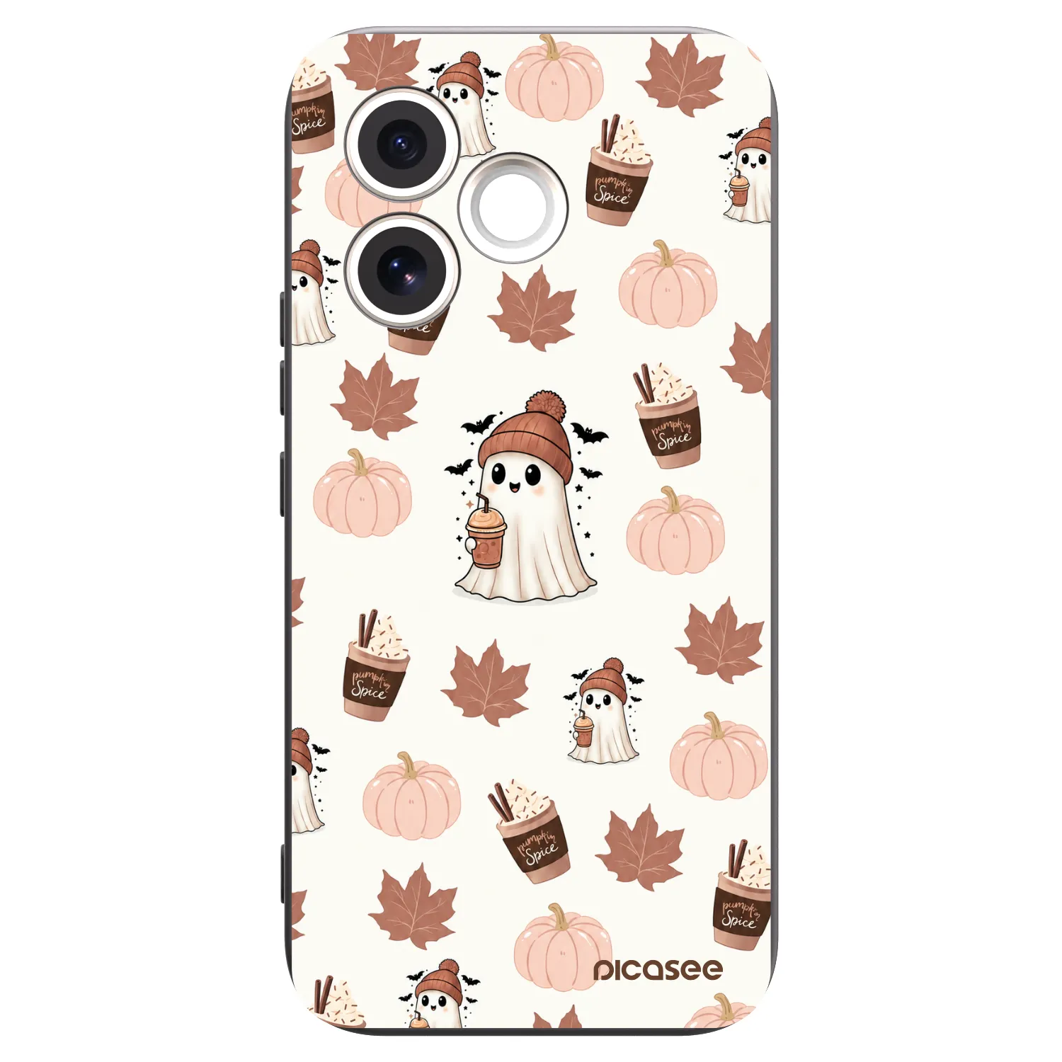 Picasee fekete szilikon tok az alábbi mobiltelefonokra Honor 600 Lite - Pumpkin spice