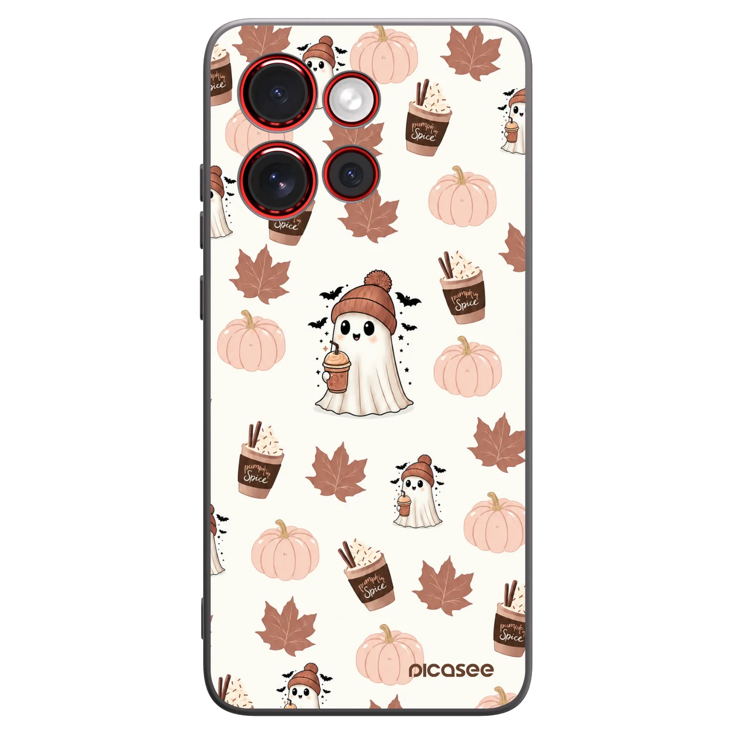 Picasee fekete szilikon tok az alábbi mobiltelefonokra Motorola Edge 60 Neo 5G - Pumpkin spice