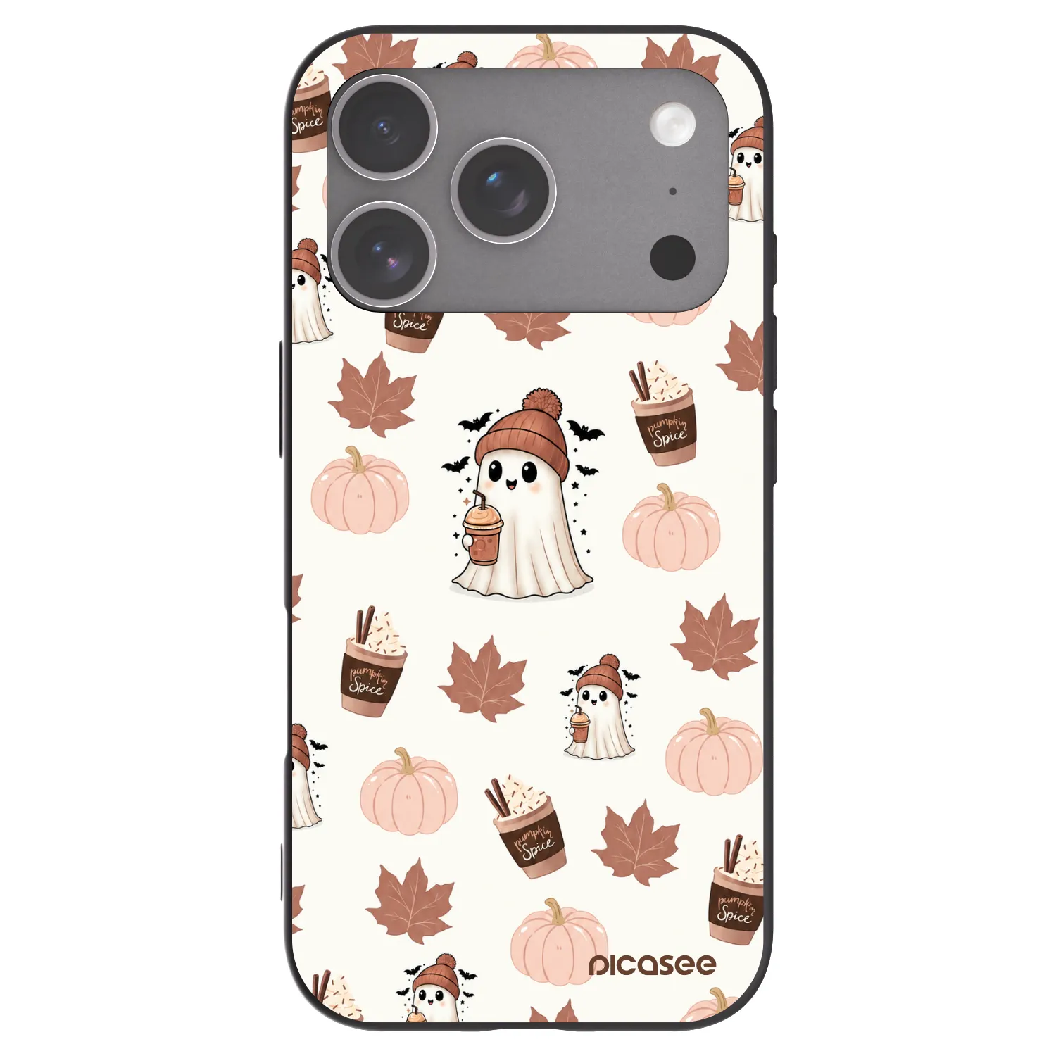 Picasee fekete szilikon tok az alábbi mobiltelefonokra Apple iPhone 18 Pro - Pumpkin spice
