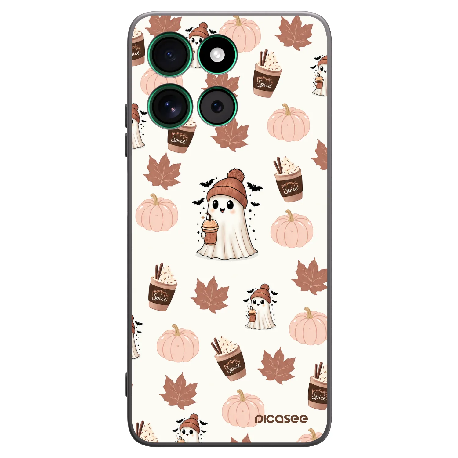 Picasee fekete szilikon tok az alábbi mobiltelefonokra Motorola Moto G57 Power - Pumpkin spice