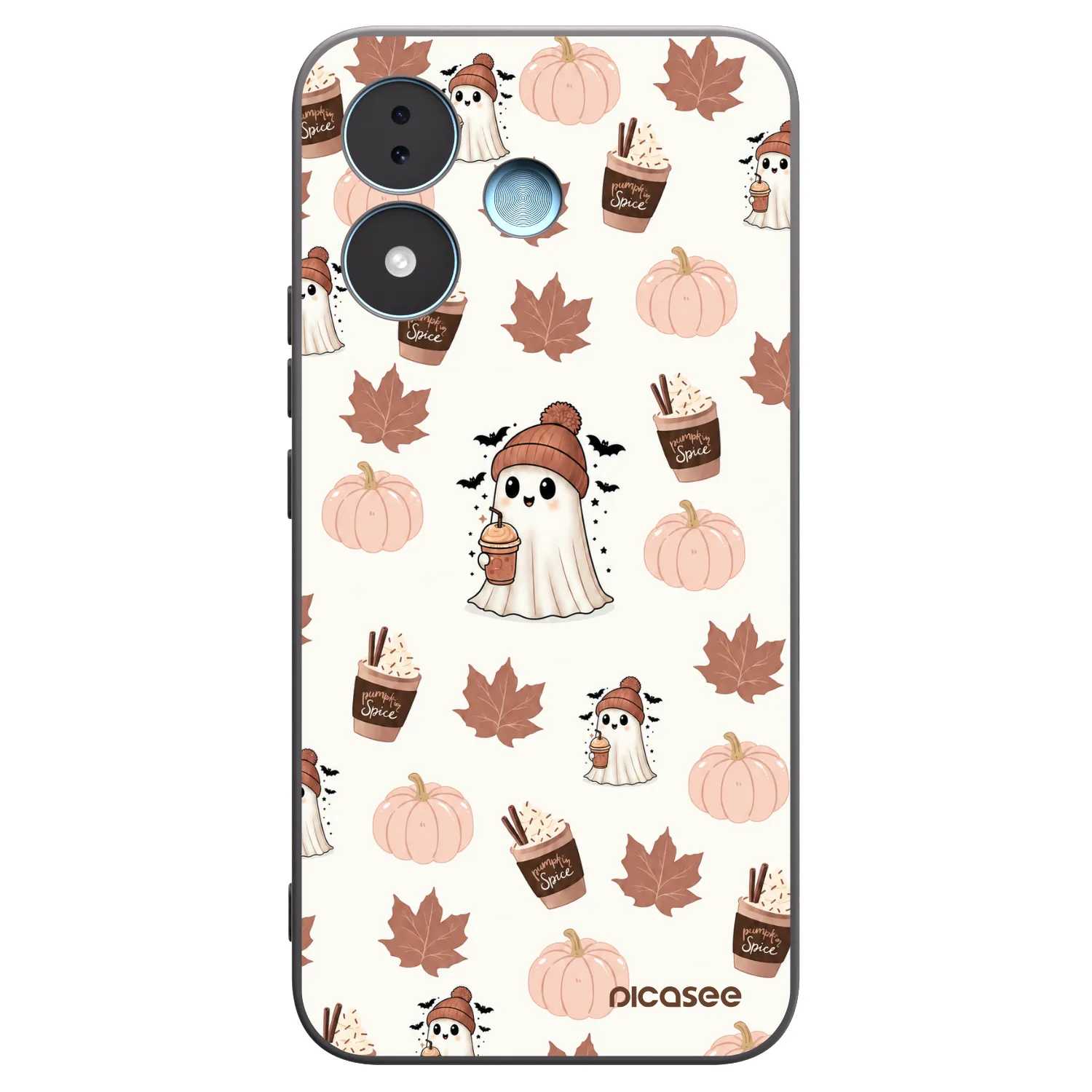 Picasee fekete szilikon tok az alábbi mobiltelefonokra Xiaomi Redmi Note 17 5G - Pumpkin spice
