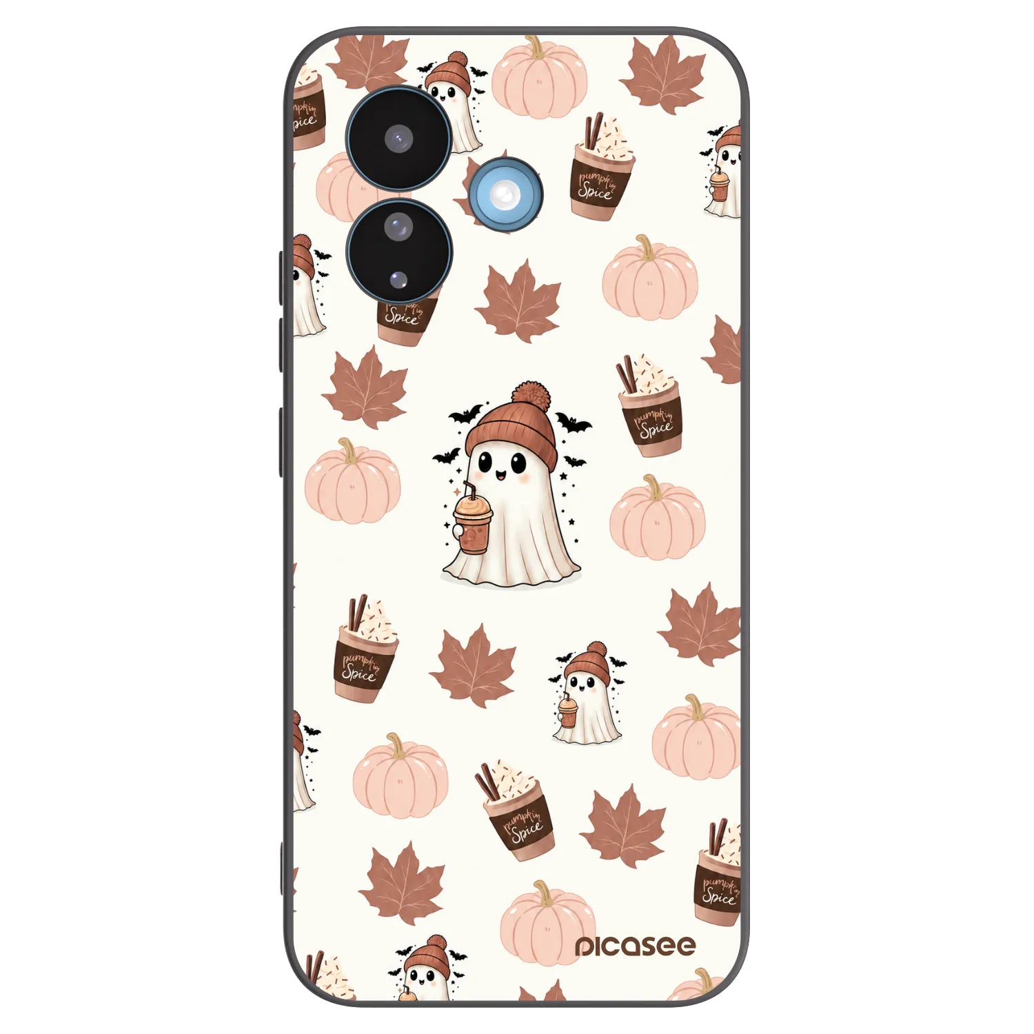 Picasee fekete szilikon tok az alábbi mobiltelefonokra Xiaomi Redmi Note 17 Pro 5G - Pumpkin spice