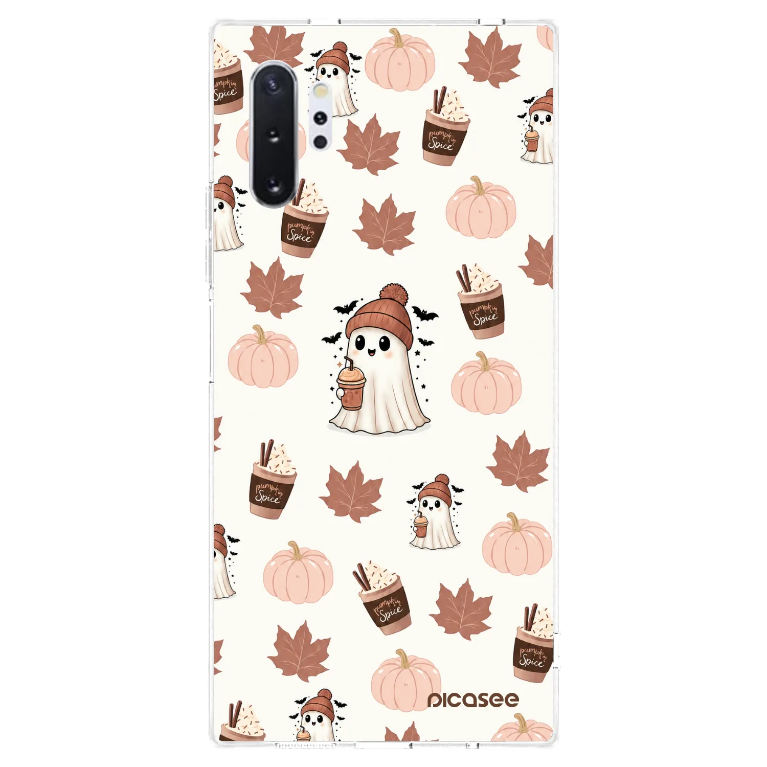 Picasee átlátszó szilikon tok az alábbi mobiltelefonokra Samsung Galaxy Note 10+ N975F - Pumpkin spice