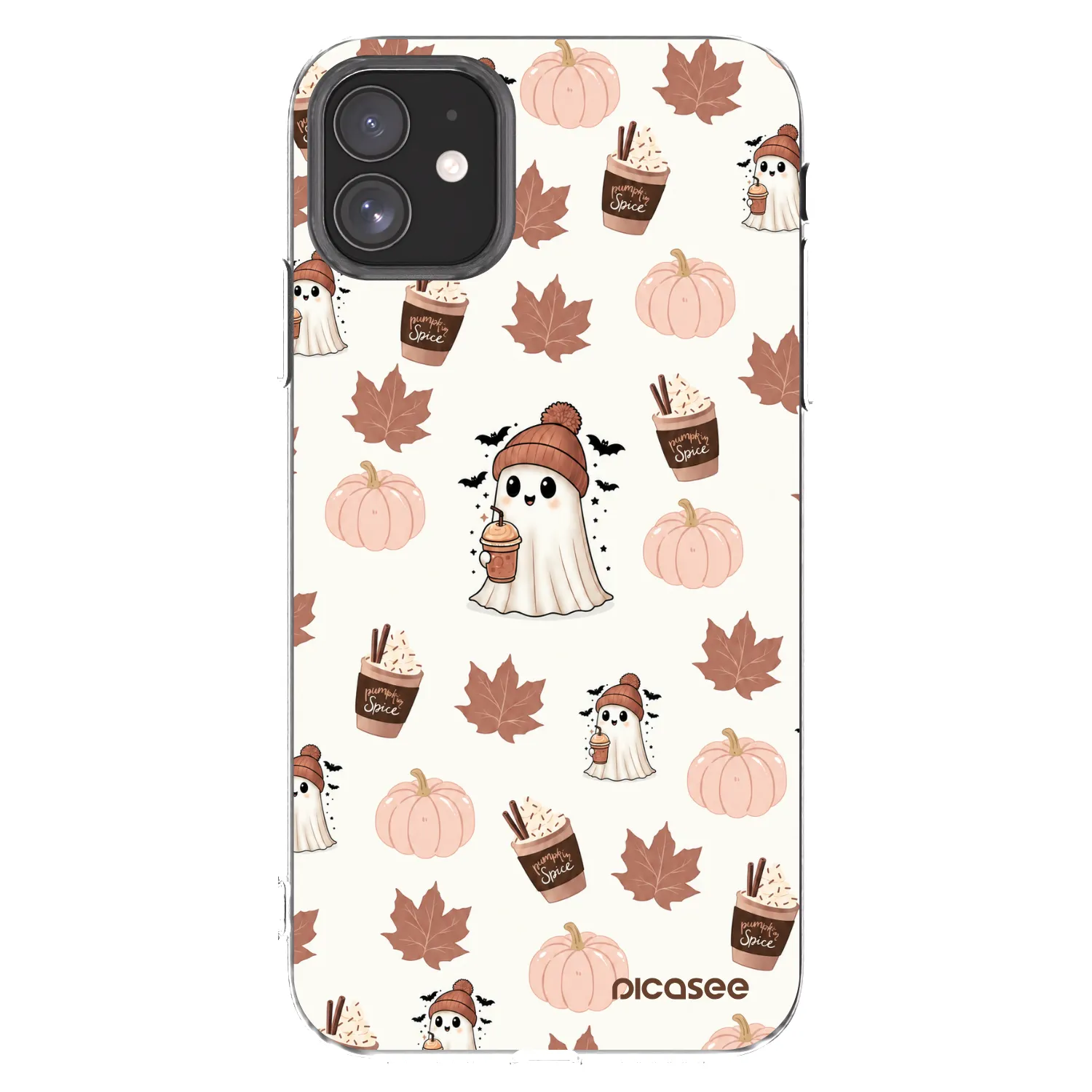 Picasee átlátszó szilikon tok az alábbi mobiltelefonokra Apple iPhone 11 - Pumpkin spice