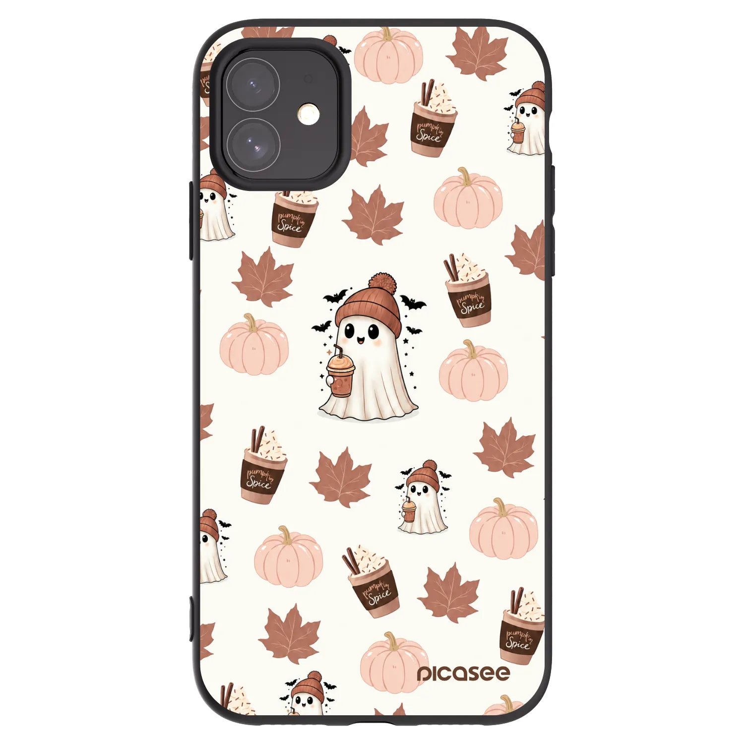 Picasee fekete szilikon tok az alábbi mobiltelefonokra Apple iPhone 11 - Pumpkin spice