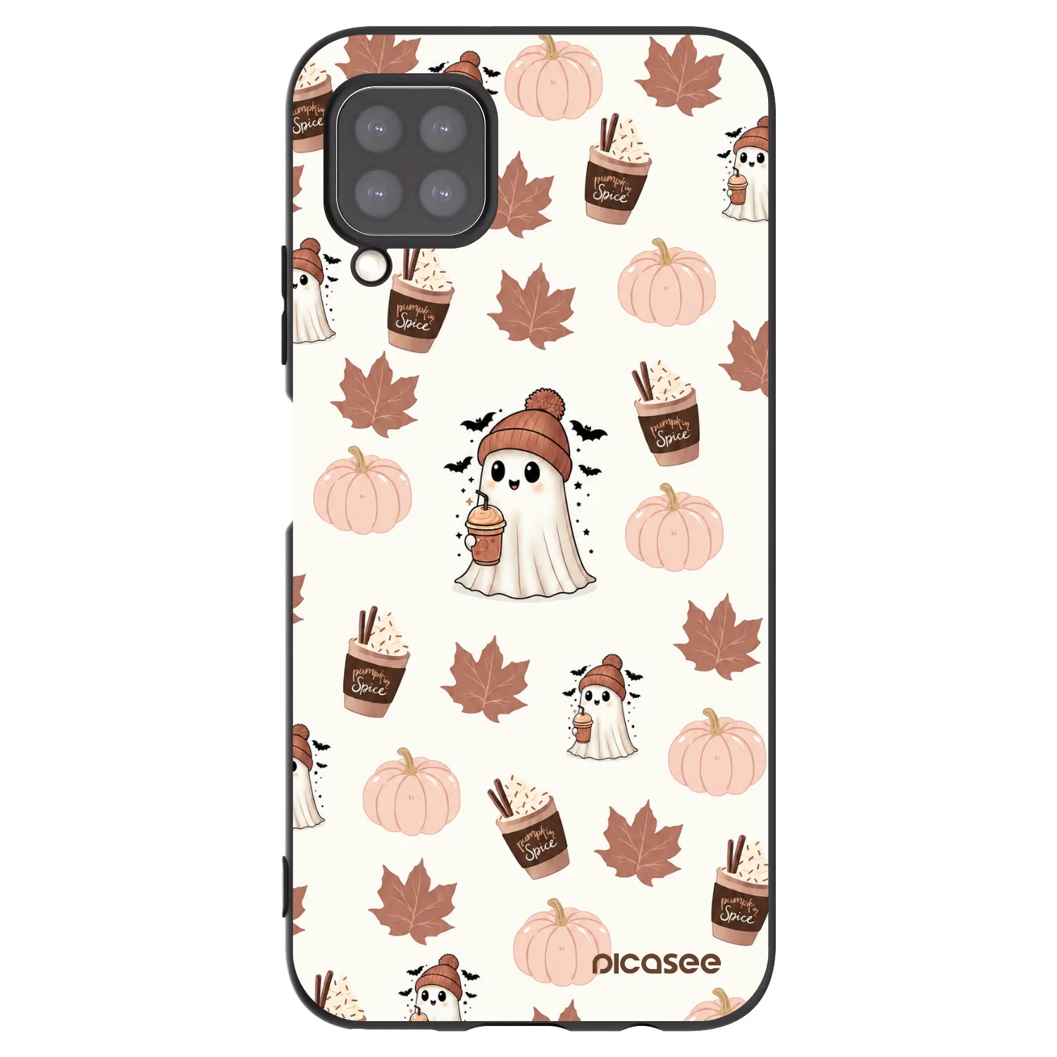 Picasee fekete szilikon tok az alábbi mobiltelefonokra Huawei P40 Lite - Pumpkin spice