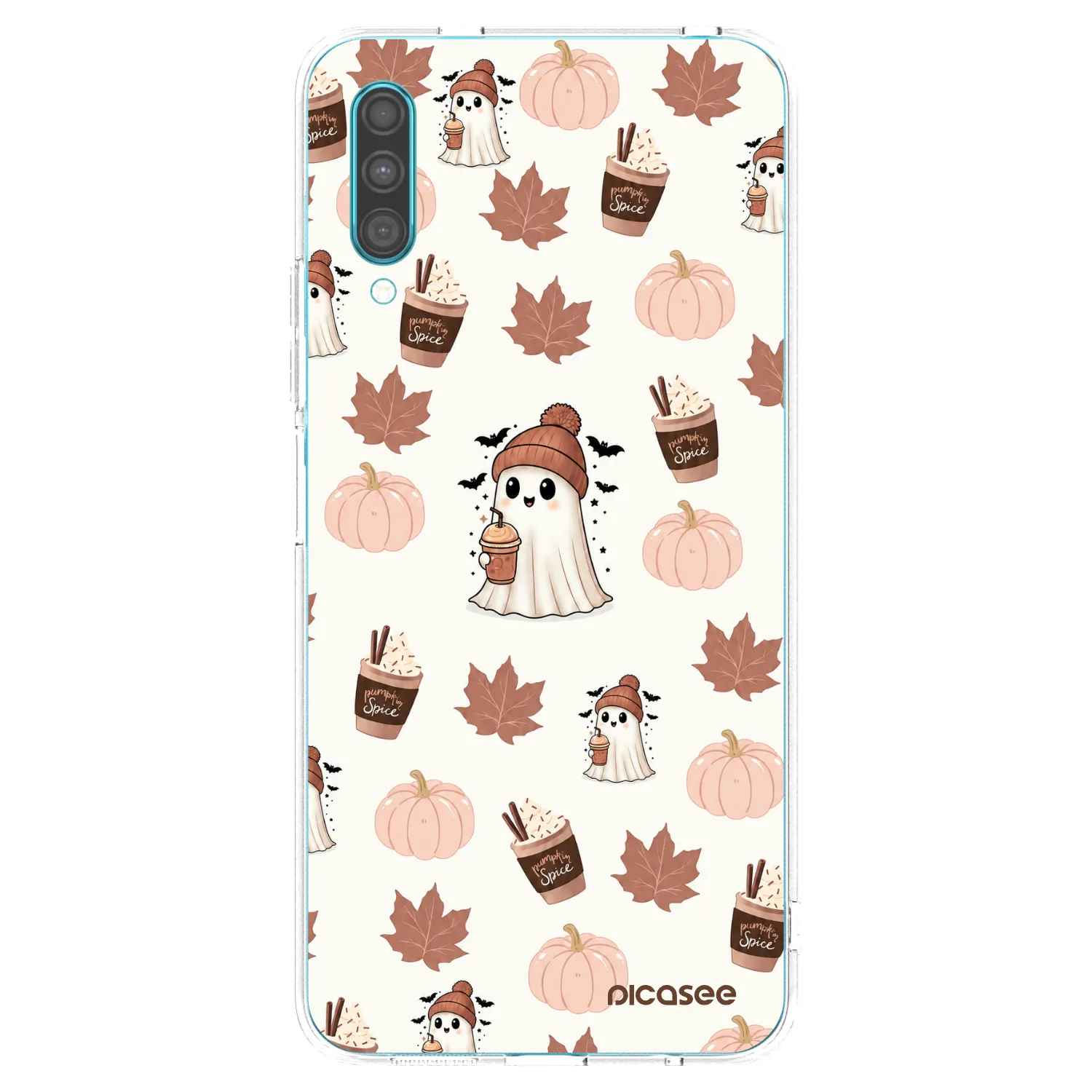Picasee átlátszó szilikon tok az alábbi mobiltelefonokra Samsung Galaxy A30s A307F - Pumpkin spice