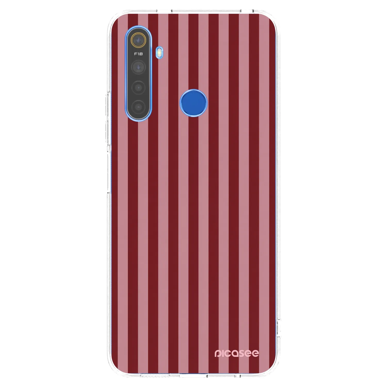 Picasee átlátszó szilikon tok az alábbi mobiltelefonokra Realme 5 - Dawn