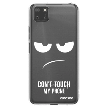 Picasee átlátszó szilikon tok az alábbi mobiltelefonokra Huawei Y5P - Don't Touch My Phone