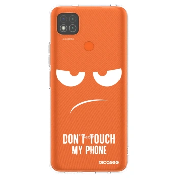 Picasee átlátszó szilikon tok az alábbi mobiltelefonokra Xiaomi Redmi 9C - Don't Touch My Phone