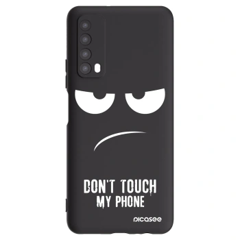 Picasee fekete szilikon tok az alábbi mobiltelefonokra Huawei P Smart 2021 - Don't Touch My Phone