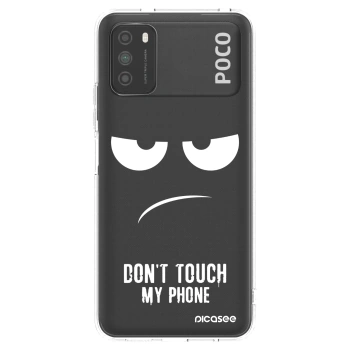Picasee átlátszó szilikon tok az alábbi mobiltelefonokra Xiaomi Poco M3 - Don't Touch My Phone