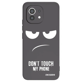 Picasee fekete szilikon tok az alábbi mobiltelefonokra Xiaomi Mi 11 - Don't Touch My Phone