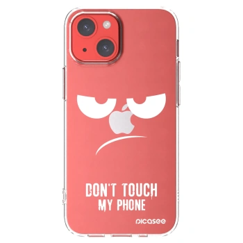 Picasee átlátszó szilikon tok az alábbi mobiltelefonokra Apple iPhone 13 mini - Don't Touch My Phone