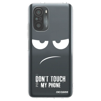 Picasee átlátszó szilikon tok az alábbi mobiltelefonokra Xiaomi Poco F3 - Don't Touch My Phone