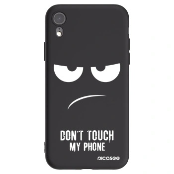 Picasee fekete szilikon tok az alábbi mobiltelefonokra Apple iPhone XR - Don't Touch My Phone