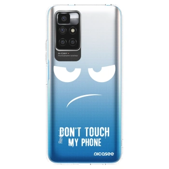 Picasee átlátszó szilikon tok az alábbi mobiltelefonokra Xiaomi Redmi 10 - Don't Touch My Phone