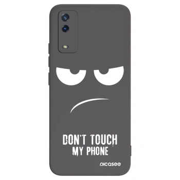 Picasee fekete szilikon tok az alábbi mobiltelefonokra Vivo Y11s - Don't Touch My Phone