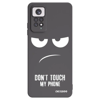 Picasee fekete szilikon tok az alábbi mobiltelefonokra Xiaomi Redmi Note 11 - Don't Touch My Phone