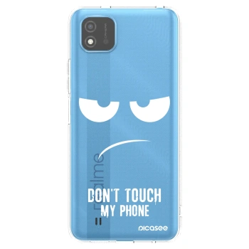 Picasee átlátszó szilikon tok az alábbi mobiltelefonokra Realme C11 (2021) - Don't Touch My Phone