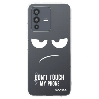 Picasee átlátszó szilikon tok az alábbi mobiltelefonokra Vivo V23 5G - Don't Touch My Phone