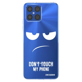 Picasee átlátszó szilikon tok az alábbi mobiltelefonokra Honor X8 4G - Don't Touch My Phone